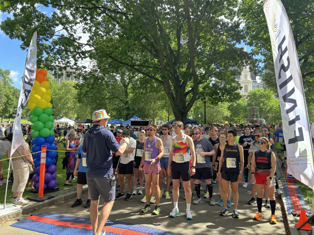 Runners at the start